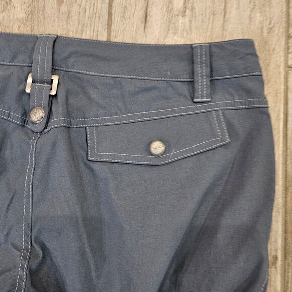 Athleta The Dipper Cargo Pants Womens Size 10 Gray Low Rise Vintage Y2K Utility - Picture 6 of 12